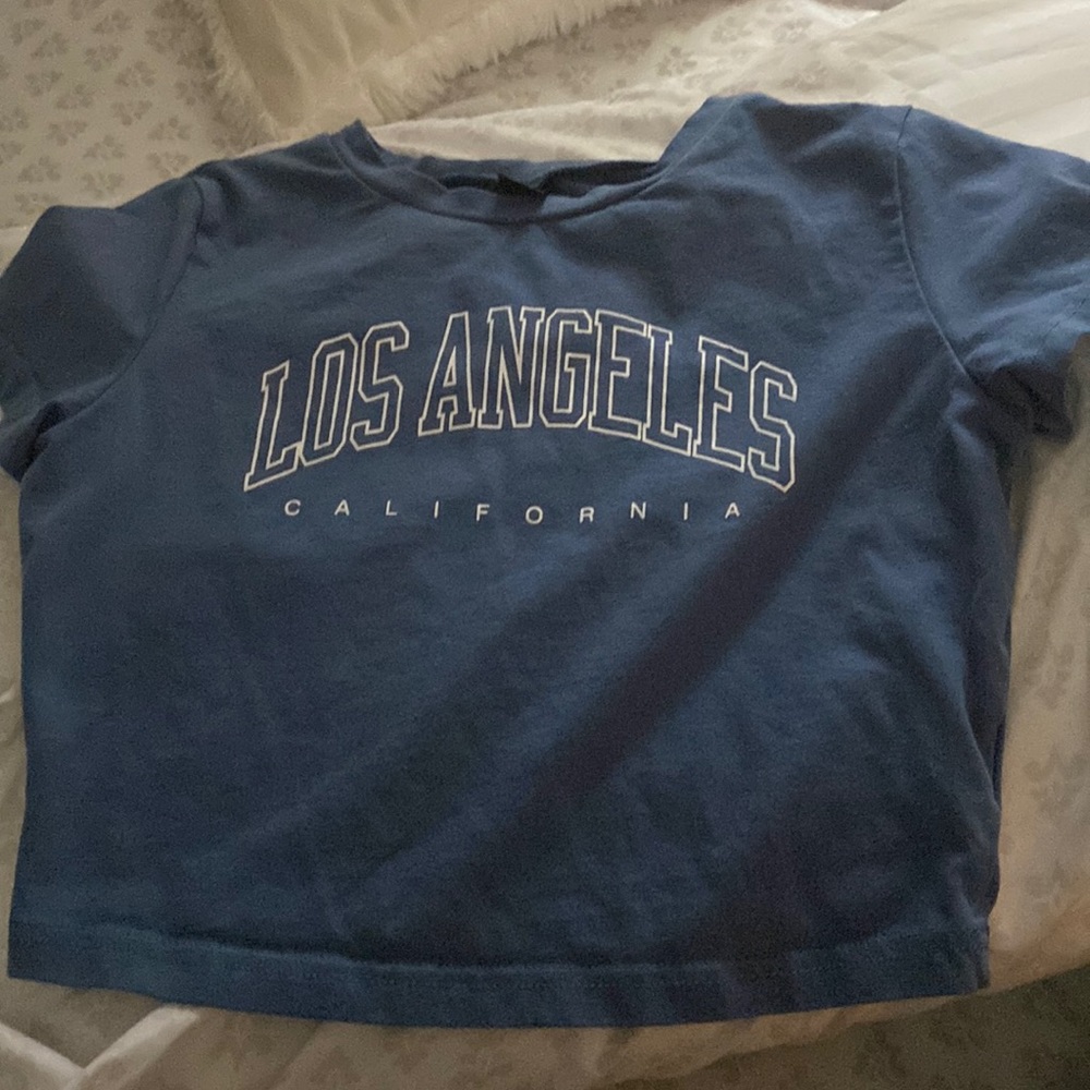 Blue Los Angeles Women’s Small Crop Top